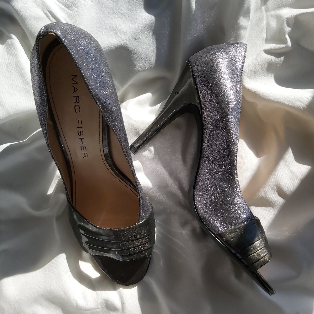 Peeptoe Sparkle Marc Fisher Heels